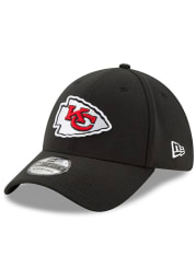 New Era Kansas City Chiefs Mens Black Team Classic 39THIRTY Flex Hat
