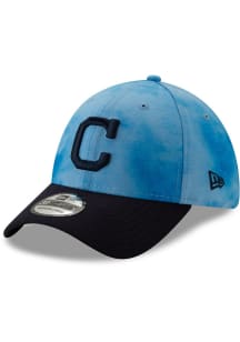 New Era Cleveland Indians Mens Blue 2019 Fathers Day 39THIRTY Flex Hat
