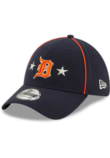 New Era Detroit Tigers Mens Navy Blue 2019 All Star 39THIRTY Flex Hat