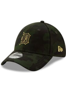 New Era Detroit Tigers Mens Green 2019 Armed Forces Day 39THIRTY Flex Hat