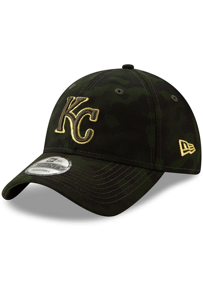 New Era Kansas City Royals 2019 Armed Forces Day 9TWENTY Adjustable Hat - Green