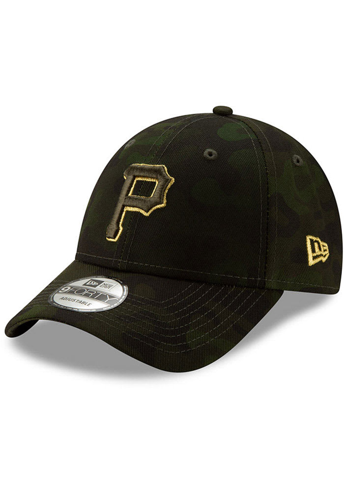 New Era Pittsburgh Pirates 2019 Armed Forces Day 9FORTY Adjustable Hat - Green
