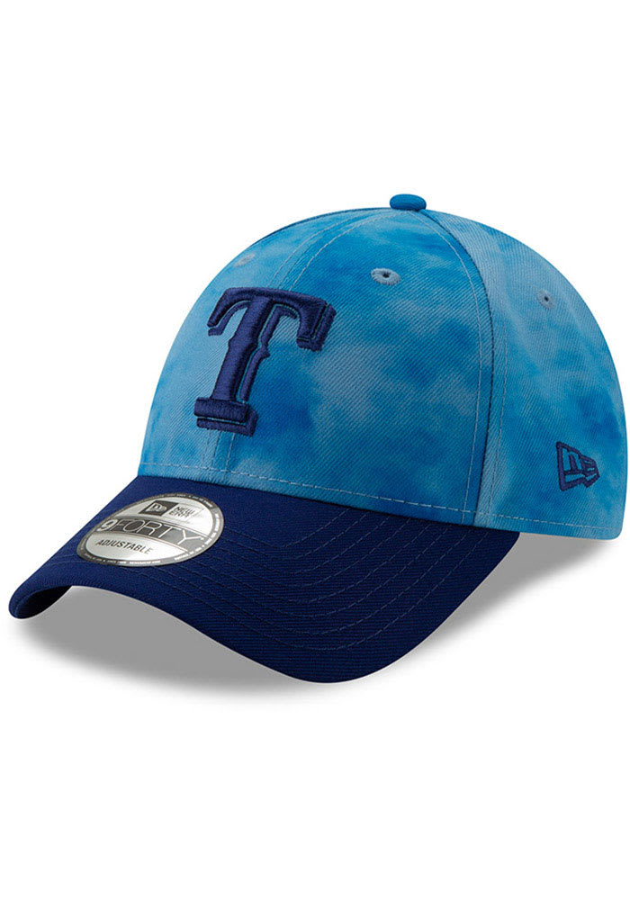 New Era Texas Rangers 2019 Fathers Day 9FORTY Adjustable Hat - Blue