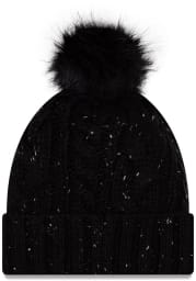 New Era Sporting Kansas City Black Fuzzy Pom Womens Knit Hat