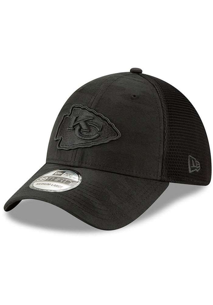 White KC Trucker Hat Black Camo