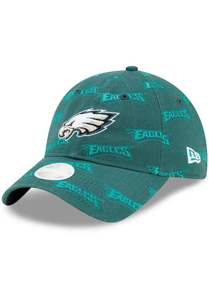 New Era Philadelphia Eagles Green Worded 9TWENTY Womens Adjustable Hat