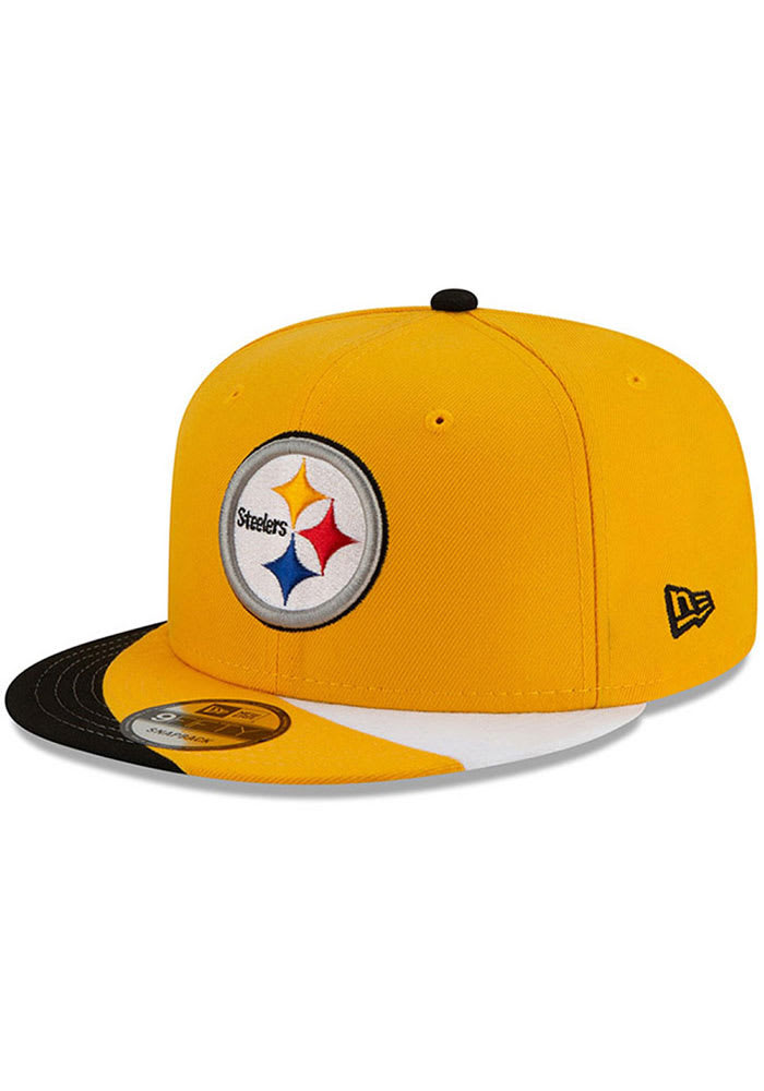 New Era Pittsburgh Steelers Black JR Curve 9FIFTY Youth Snapback Hat