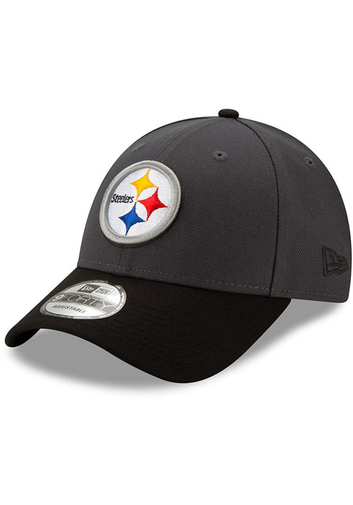 New Era Pittsburgh Steelers Grey JR League 9FORTY Adjustable Toddler Hat