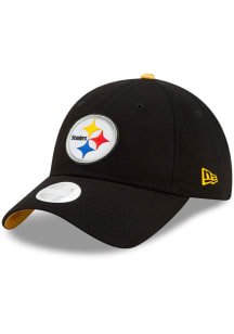 New Era Pittsburgh Steelers Black Bow Back 9TWENTY Womens Adjustable Hat