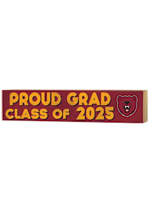 KH Sports Fan Ursinus Bears 3x13 Block Sign Class of 2025 Sign - Red
