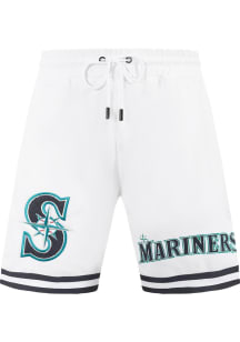 Pro Standard Seattle Mariners Mens White Classic Chenille Shorts