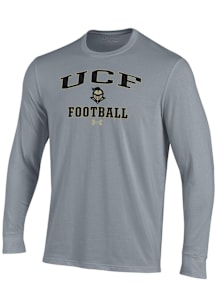Under Armour UCF Knights Grey Football Performance Long Sleeve T Shirt