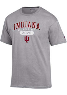 Champion Indiana Hoosiers Grey Class of 2025 Pill Jersey Short Sleeve T Shirt