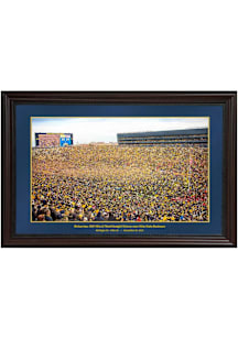 Michigan Wolverines 2023 Ohio State Field Storming Picture Frame - Brown