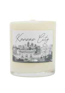 Kansas City Skyline White Candle