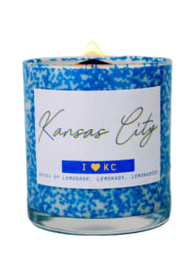 Kansas City Blue and White Blue Candle