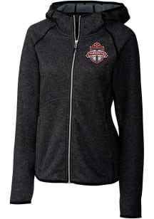 Cutter and Buck Toronto FC Womens Charcoal Mainsail Long Sleeve Full Zip Jacket