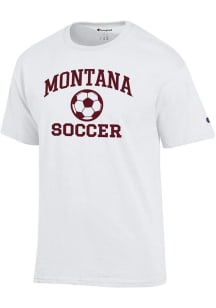 Champion Montana Grizzlies White Soccer Jersey Short Sleeve T Shirt