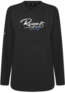 Levelwear Kansas City Royals Womens Black Beaudry Express Crew Sweatshirt