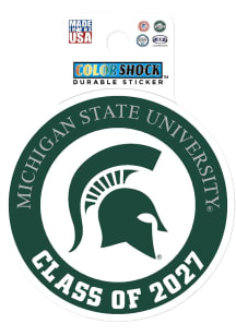 Green Michigan State Spartans Class of 2027 Durable Stickers
