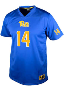 Joshua Guerrier Genuine Collective Mens Blue Pitt Panthers NIL Football Jersey