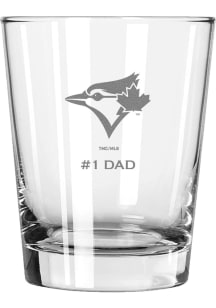 Toronto Blue Jays Dad 15oz Rock Glass - White