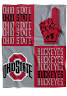 Ohio State Buckeyes Domino Swaddle Baby Blanket