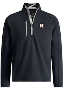 Zero Restriction Nebraska Cornhuskers Mens Black Z500 Long Sleeve Qtr Zip Pullover