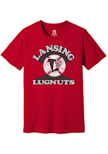 Summit Sportswear Lansing Lugnuts Red Soft Arch Short Sleeve T Shirt