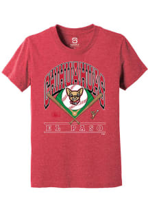 Summit Sportswear El Paso Chihuahuas Youth Red Homefield Short Sleeve T-Shirt