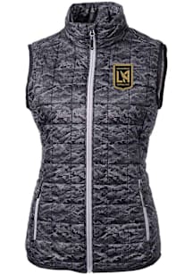 Cutter and Buck Los Angeles FC Womens Black Rainier PrimaLoft Printed Vest