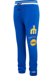 Pro Standard Seattle Mariners Mens Blue Retro Classic Fashion Sweatpants