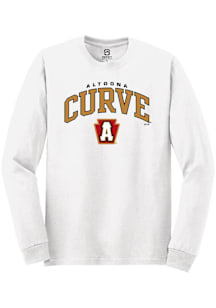 Summit Sportswear Altoona Curve White Arch Mascot Long Sleeve T Shirt