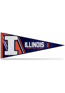 Orange Illinois Fighting Illini Bright Light 12x30 Pennant
