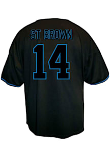 Amon-Ra St. Brown Detroit Lions Profile Black Pop Jersey Big and Tall