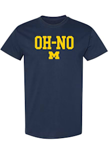 Michigan Wolverines Navy Blue OH-NO Short Sleeve T Shirt