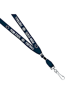 Jardine Penn State Nittany Lions 3/8 Football Sublimated w/Swivel Hook Lanyard - Navy Blue