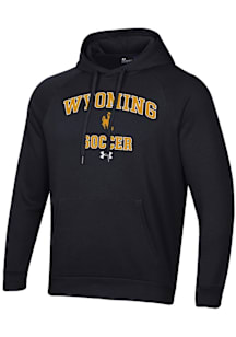 Under Armour Wyoming Cowboys Mens Black Soccer Rival Long Sleeve Hoodie