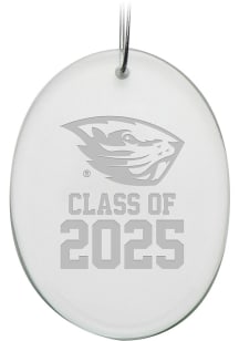 Oregon State Beavers Class of 2025 Oval Ornament - White