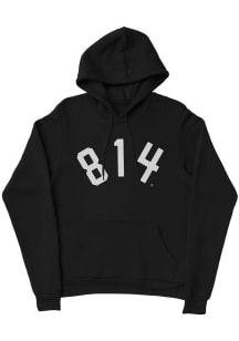 Erie Mens Black 814 Long Sleeve Hoodie