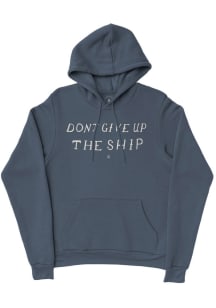 Erie Mens Blue Don't Give Up the Ship Long Sleeve Hoodie