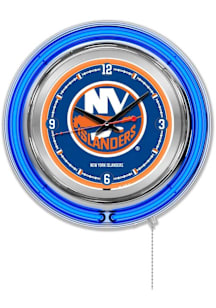 New York Islanders Double Neon Wall Clock