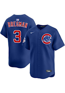 Alex Bregman Nike Chicago Cubs Mens Blue Alt Limited Baseball Jersey