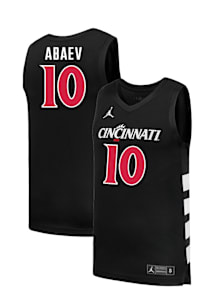 Shon Abaev  Nike Cincinnati Bearcats Black NIL Replica Jersey