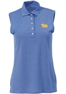Womens Blue Pitt Panthers Golf Roc Victory Lights Polo Shirt