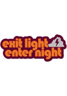 Blacksburg Exit Light Enter Night Stickers - Orange