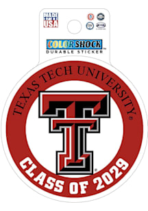 Texas Tech Red Raiders 3" Class of 2029 Stickers - Red