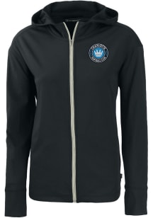 Cutter and Buck Charlotte FC Womens Black Daybreak Light Weight Jacket