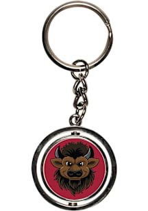 Indiana Hoosiers Bison Spinner Keychain - Red