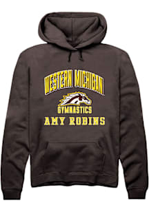 Amy Robins Western Michigan Broncos Mens Brown NIL Arch Logo Player Hood